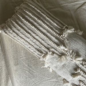 Anthropologie long lumbar toss cushion